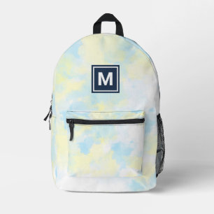 Imprimé Monogram Girly Pastel sac à dos à Cravate