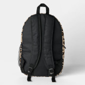 Imprimé Mots d'affirmation Cheetah Imprimer sac à dos (Verso)
