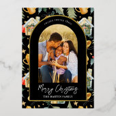 Imprimé noir de vacances confortable avec photos (Recto)