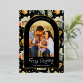 Imprimé noir de vacances confortable avec photos (Debout devant)