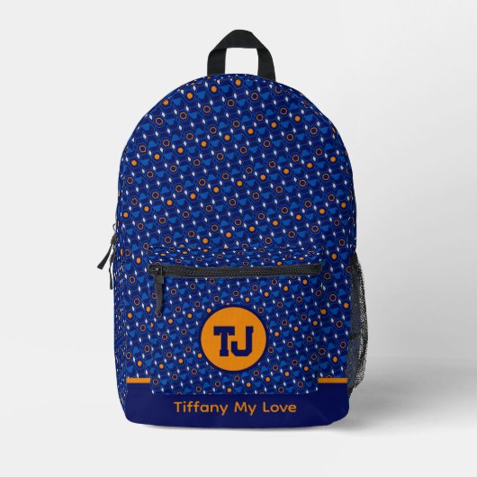 Imprimé Nom de l'entraîneur unique Sac à dos de l'enseigna (Recto)