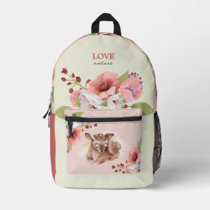 Imprimé Oh Deer Enchanted Forest Girl sac à dos