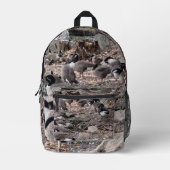 Imprimé Oies dans le sac à dos du parc (Recto)