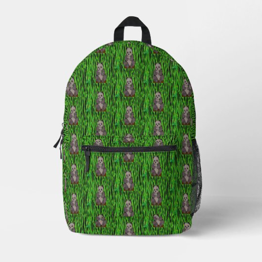 Imprimé Panda - Sac à dos (Recto)