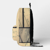 Imprimé Parcelle 1 - Thème immobilier (Neutre) Sac à dos (Droite)