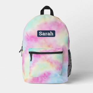 Imprimé Pastel Tie teinture sac à dos personnalisable