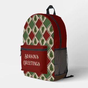 Imprimé Pins et sac à dos Arlequin