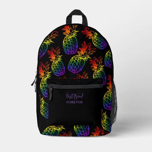 Imprimé Print Cut Sew Sew sac à dos Rainbow Pineappy (Recto)