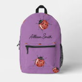 Imprimé Purple Ladybug, sac à dos pour enfants (Recto)