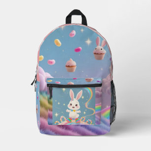Imprimé Rainbow Bunny Adventure - Sac à dos pour enfants