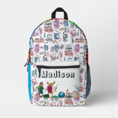 Imprimé Retour à l'école Sac à dos pour enfants (Recto)