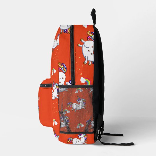 Imprimé Ruby Rainbow Unicorn sac à dos (Droite)