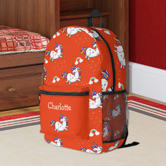 Imprimé Ruby Rainbow Unicorn sac à dos