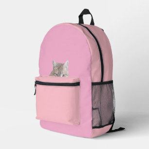 Imprimé Rusty Cat Pink sac à dos