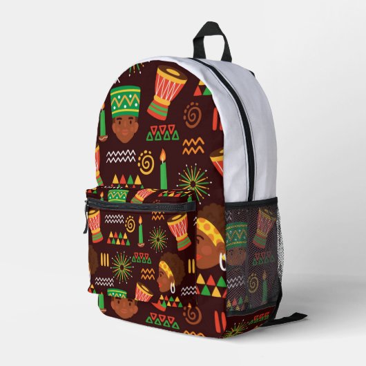 Imprimé Sac à dos à coudre à impression Afrocentré (Coin arrière droit)