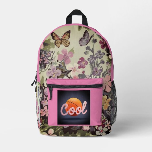 Imprimé Sac à dos à coudre à impression florale (Recto)