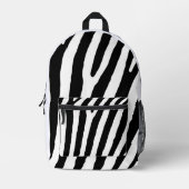 Imprimé Sac à dos à coudre à impression Zebra (Recto)