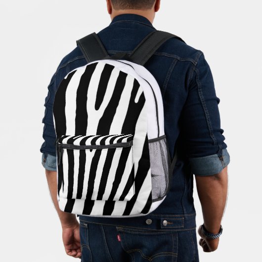 Imprimé Sac à dos à coudre à impression Zebra (Insitu (Modèle))