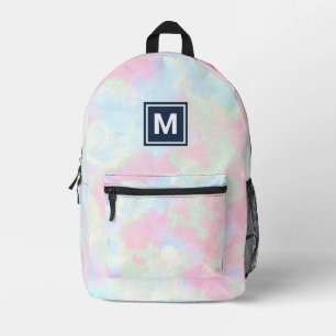 Imprimé Sac à dos à Cravate Monogram Girly Pastel