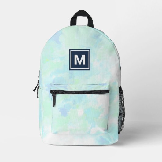 Imprimé Sac à dos à Cravate Monogram Girly Pastel (Recto)