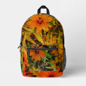 Imprimé Sac à dos à fleurs en bloc (Recto)