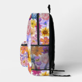 Imprimé Sac à dos à impression florale | Personnaliser (Droite)