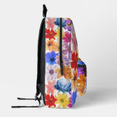 Imprimé Sac à dos à impression florale | Personnaliser (Gauche)