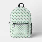 Imprimé Sac à dos à motif de trèfle chic pour usage quotid (Recto)