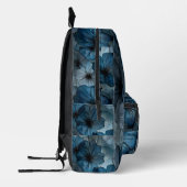 Imprimé Sac à dos à motif floral bleu (Gauche)
