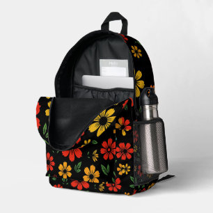 Imprimé Sac à dos à motif floral pour femmes et adolescent