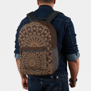Imprimé Sac à dos à motif tribal africain