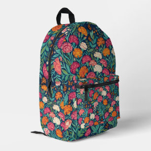 Imprimé Sac à dos Abstrait Boho Œillets Papillons