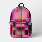 Imprimé Sac à dos Abstrait Dimension Glitch (Recto)