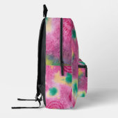 Imprimé Sac à dos Abstrait en cercles roses vert en sphère (Gauche)