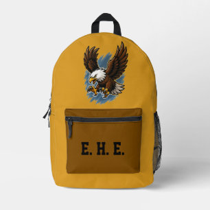 Imprimé Sac à dos aigle chauve monogrammé