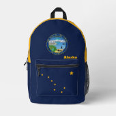 Imprimé sac à dos Alaska Flag, USA & Alaska Bag, (Recto)