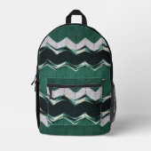 Imprimé Sac à dos (ao) - Chevron en crochet vert (Recto)