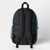 Imprimé Sac à dos (ao) - Formes géométriques en bleus (Verso)