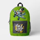 Imprimé sac à dos aquarelle mignon rose jolie école (Recto)