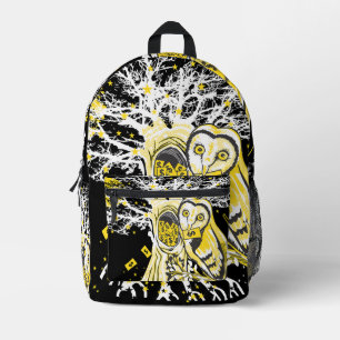 Imprimé Sac à dos – Arbre Urbain Hibou & Richesse Surreali