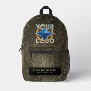 Imprimé Sac à dos avec logo de société élégant et paillett