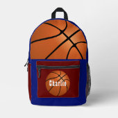 IMPRIMÉ SAC À DOS BASKETBALL SUR MESURE (Recto)