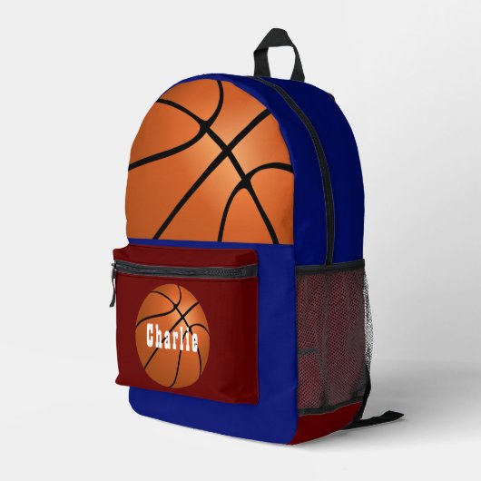 IMPRIMÉ SAC À DOS BASKETBALL SUR MESURE (Coin arrière droit)