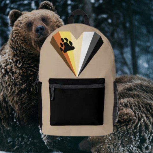 Imprimé Sac à dos Bear Pride Heart