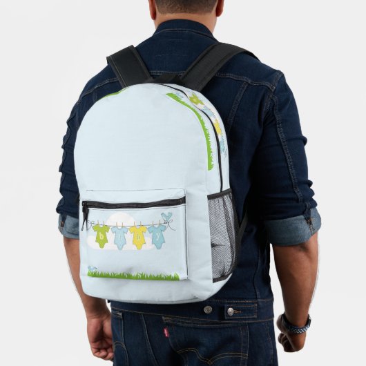 Imprimé Sac à dos bleu bébé (Insitu (Modèle))