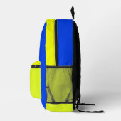 Imprimé Sac à dos bleu et jaune (Droite)