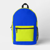 Imprimé Sac à dos bleu et jaune (Recto)