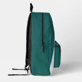 Imprimé Sac à dos bleu sarcelle géométrique à monogramme p (Gauche)