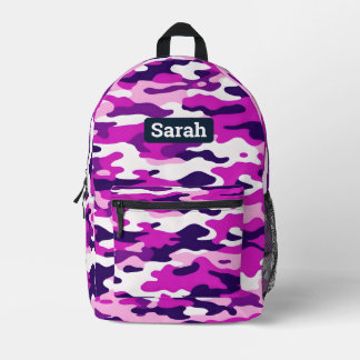 Imprimé Sac à dos Camo Fille Rose