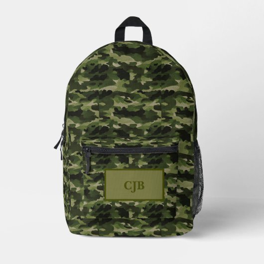 Imprimé Sac à dos camouflage personnalisé pour aventuriers (Recto)